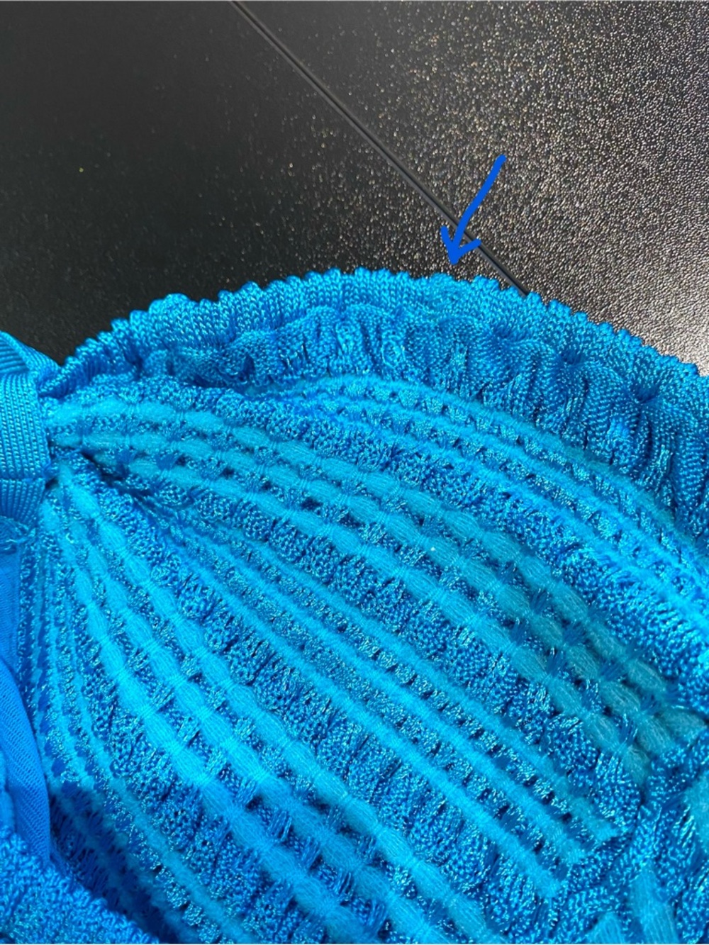 bebe Blue Crochet Halter or Strapless Tiered Dress - Picture 6 of 7